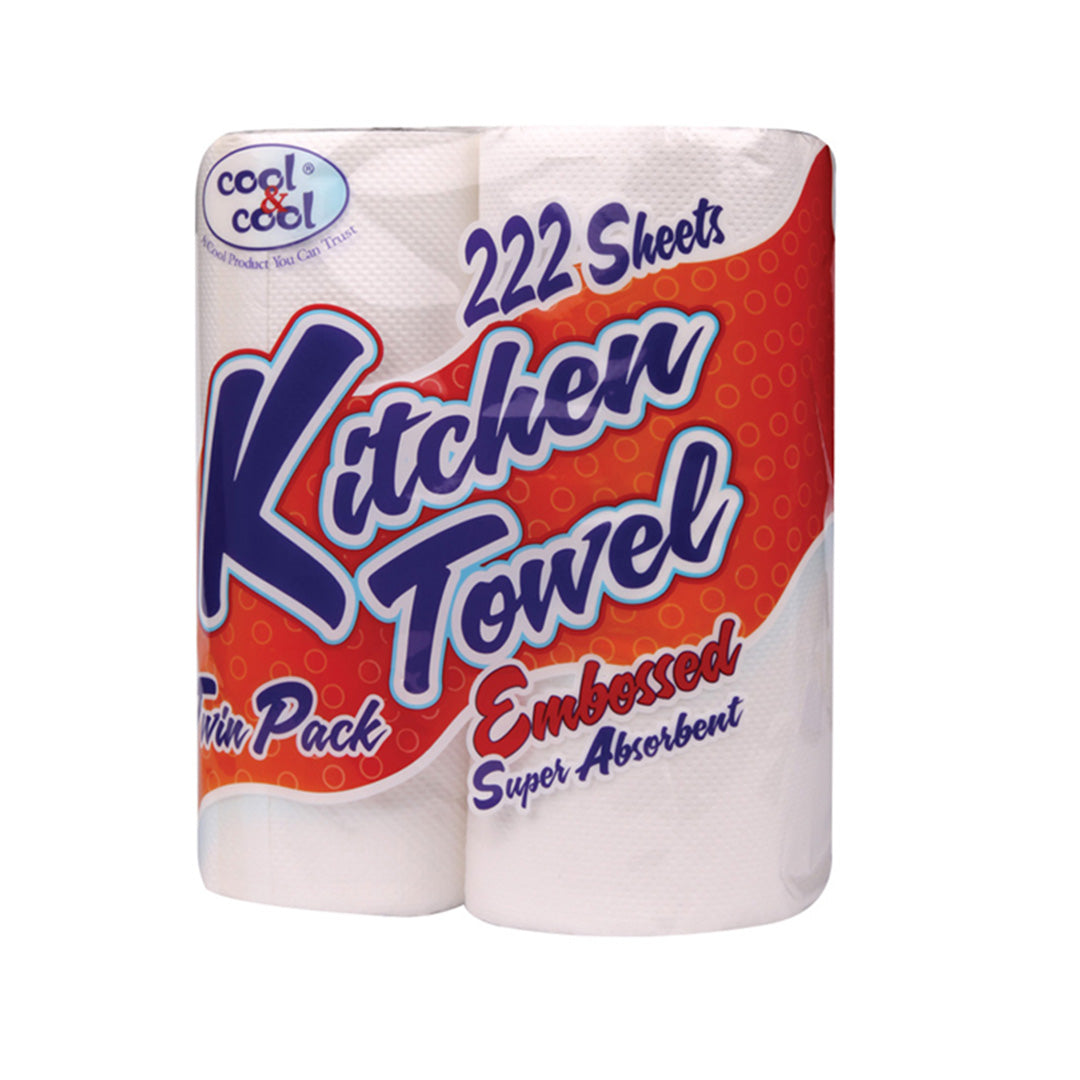 Kitchen Towel Embossed White 111's x 2 Ply