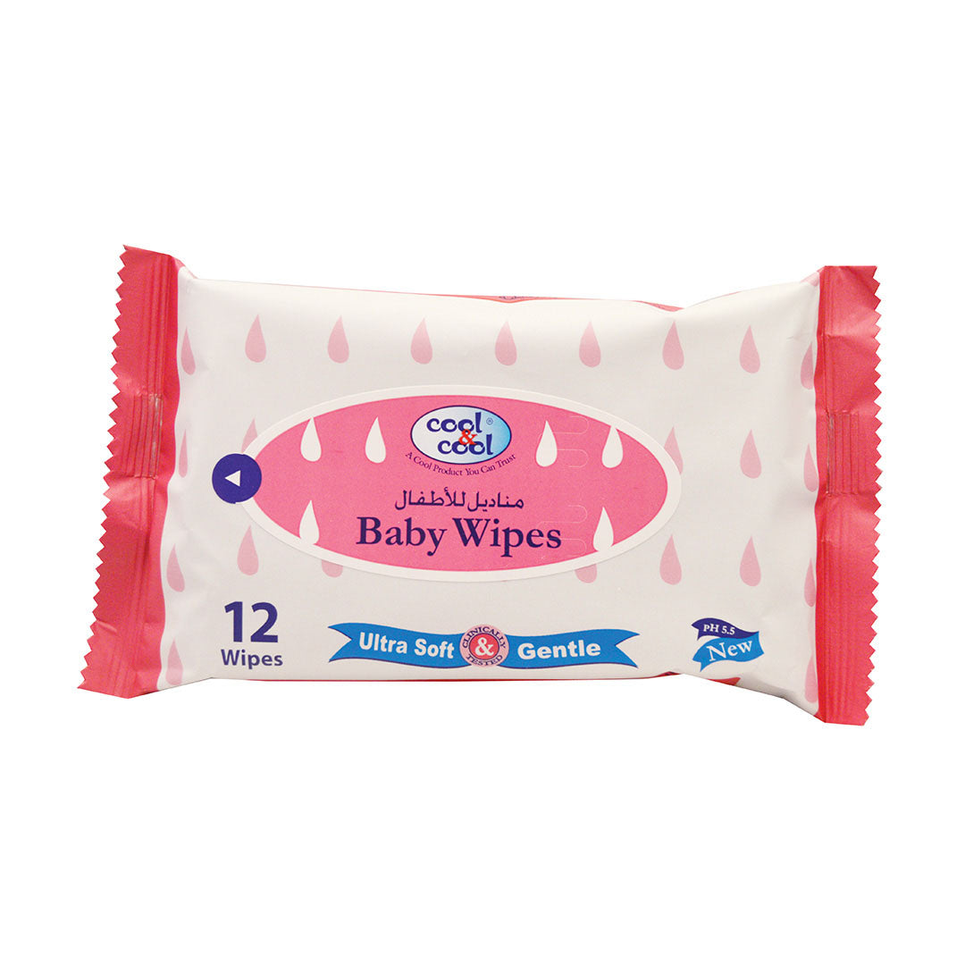 Baby Wipes 12's Travel Pack