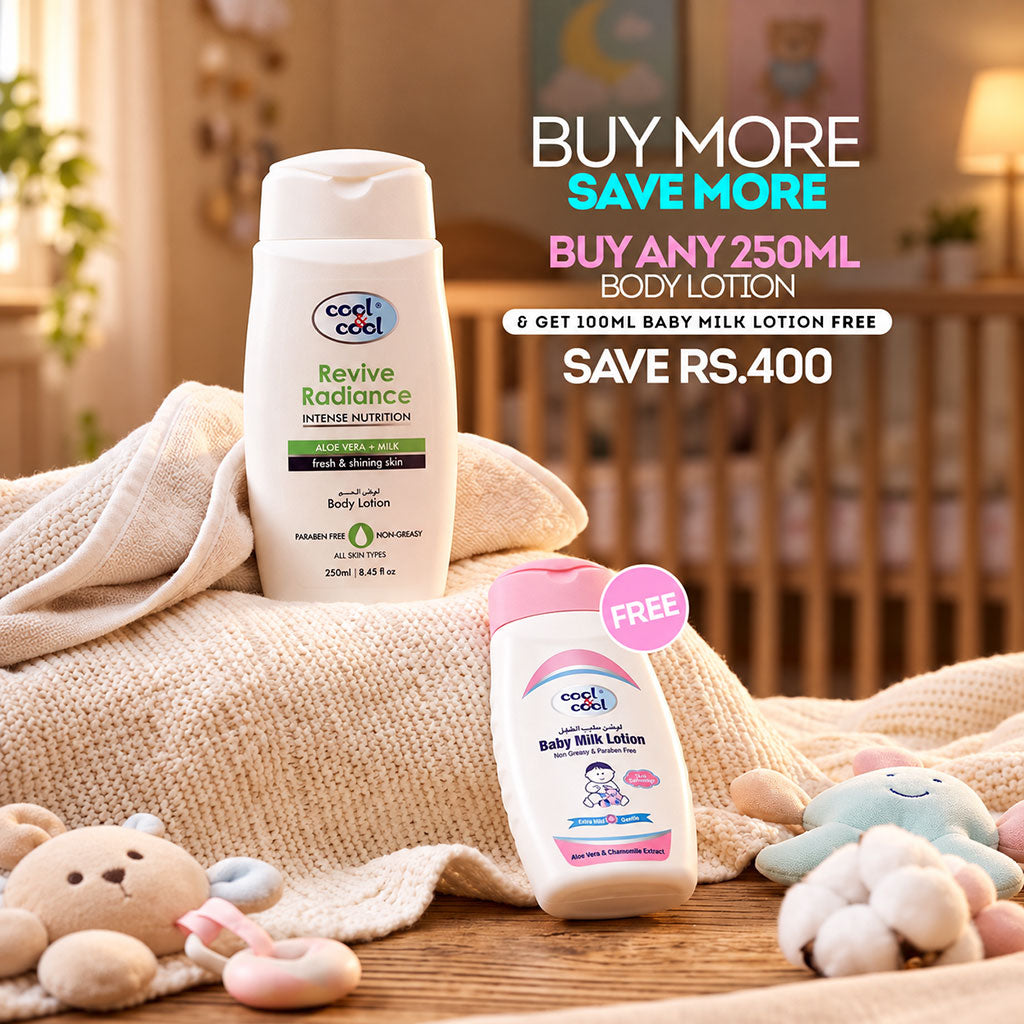 Buy Any 250ML Body Lotion & Get 100ML Baby Milk Lotion Free Save Rs.400