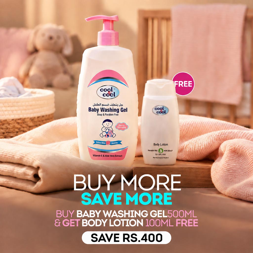 Buy Baby Washing Gel 500 ML & Get Body Lotion 100 ML Free