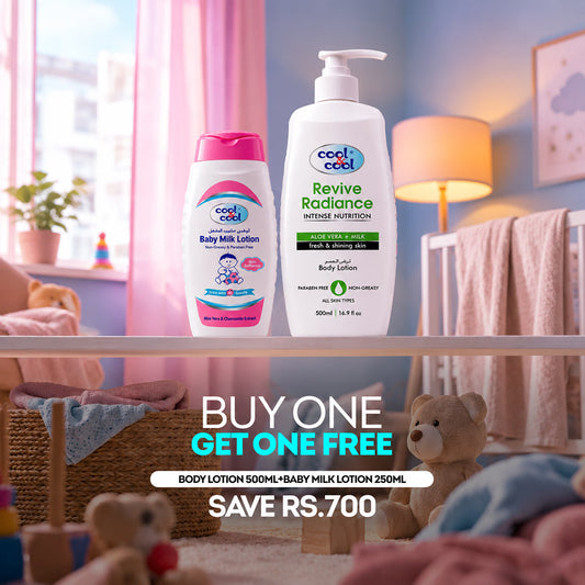 Buy Revive Radiance Body Lotion 500ml & Get Baby Milk Lotion 250ml Free