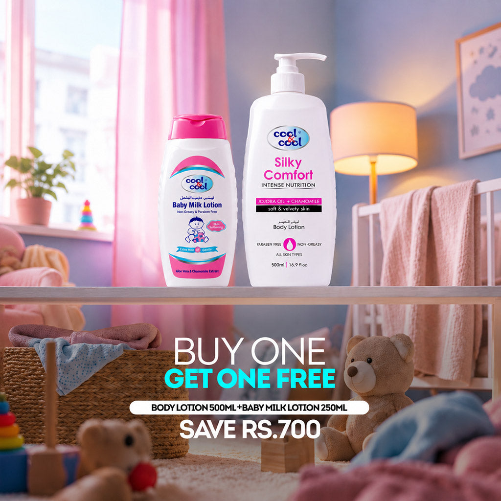 Buy Silky Comfort Body Lotion 500ml & Get Baby Milk Lotion 250ml Free