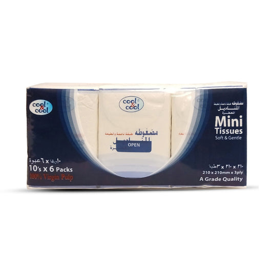 Compact Mini Tissues 10's - Pack Of 6