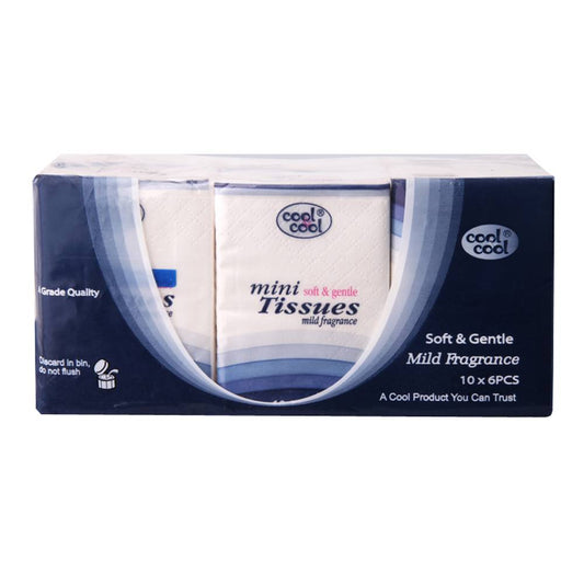 Compact Mini Tissues 10's - Pack Of 6
