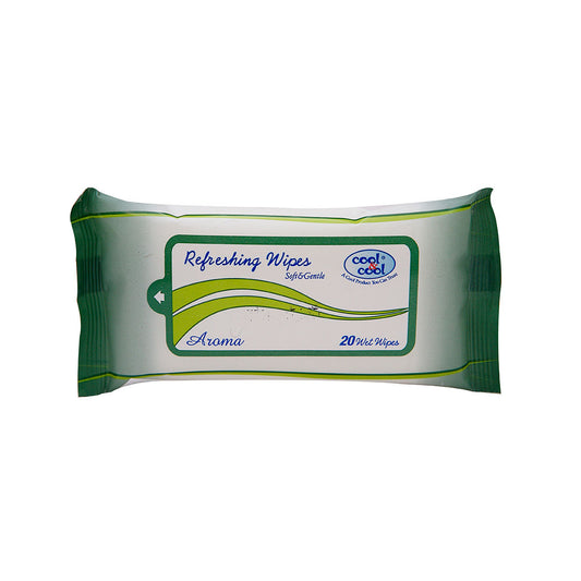 Aroma Refreshing Wipes Soft & Gentle 20's