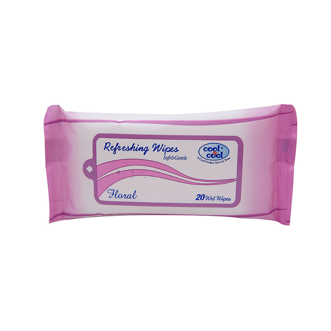 Floral Refreshing Wipes Soft & Gentle 20's