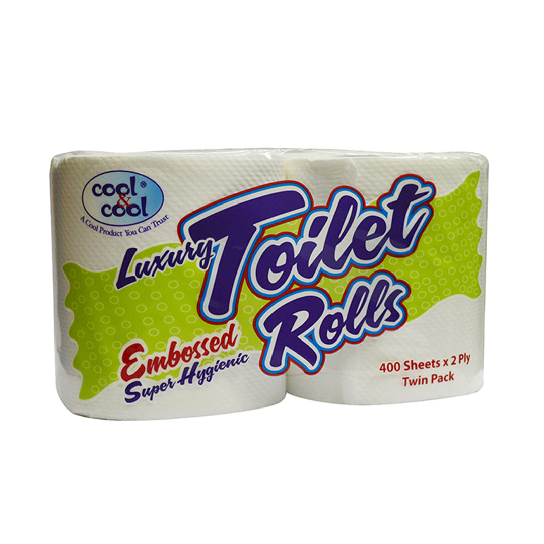 Toilet Roll White 400's (Pack Of 2)
