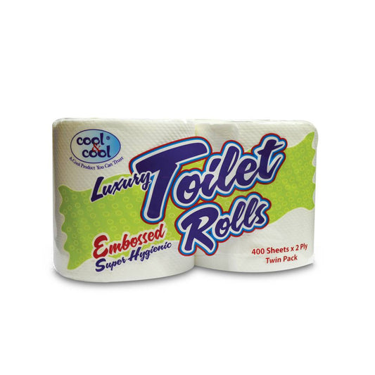 Toilet Roll White 400's (Pack Of 2)