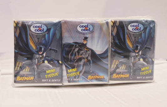 Mini Tissue Batman 10's (Pack Of 6)