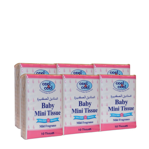 Baby Compact Mini Tissues 10's - Pack Of 6 – Cool and Cool | Shop Online